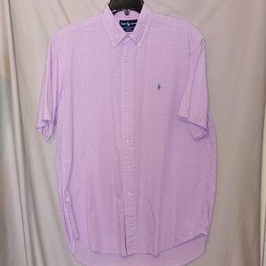 Ralph Lauren Polo men's classic fit short sleeve cotton dress shirt